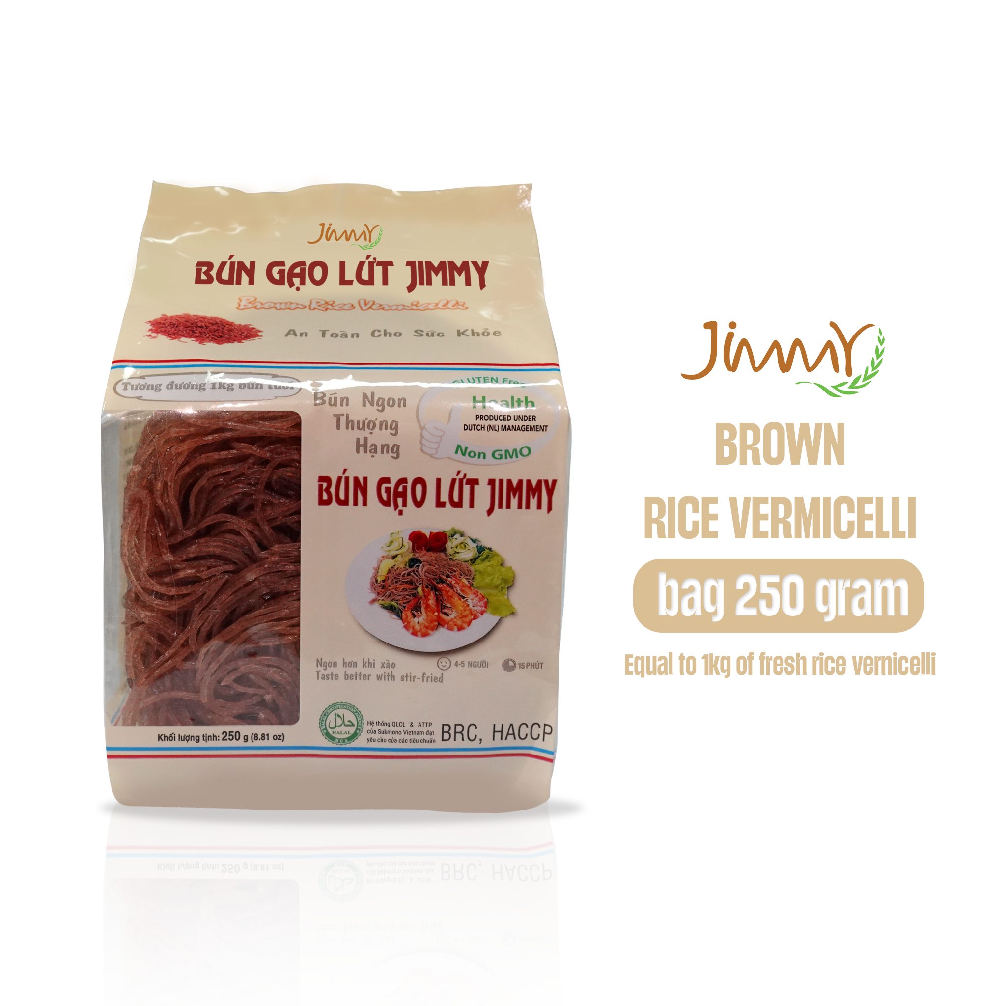 Jimmy Brown Rice Vermicelli 3 bun gao lut ENG